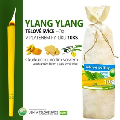 Tělové svíce HOXI s Ylang Ylang - 10ks