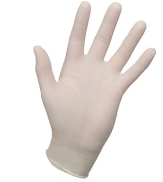Jednorázové rukavice latexové nepudrované velikost L - 100ks