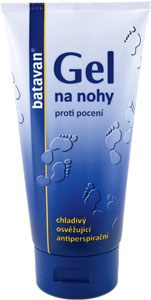 Batavan gel na nohy s mentolem,  150ml