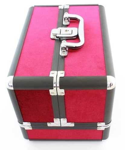 Kosmetický kufřík CA4P 25 x 17 x 17cm - fialovorůžový