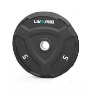 LIVEPRO pogumovaný kotouč BUMPER 5kg s otvorem 50,5mm - 2ks