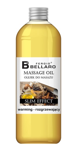 Fergio BELLARO masážní olej hřejivý Slim effect - 1l