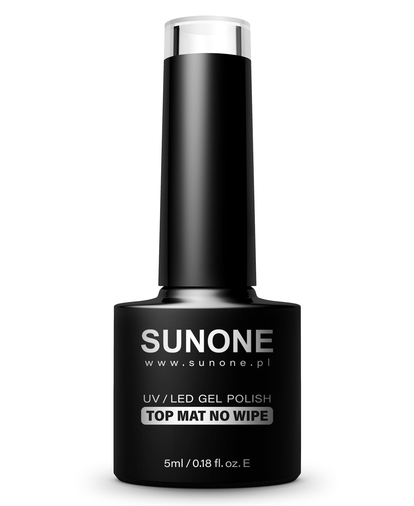 SUNONE Gel lak 5g TOP Mat No Wipe vrchní matný gel lak bez výpotku