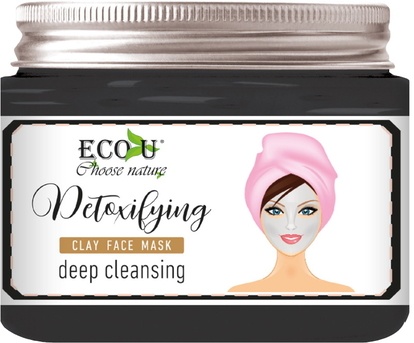 Eco-U jílová pleťová maska detoxikační 150ml