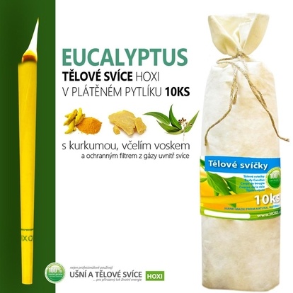 Tělové svíce HOXI s Eukalyptem  - 10ks