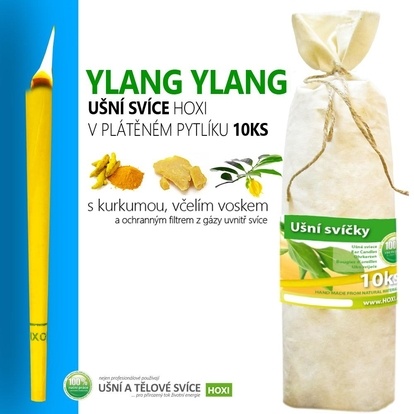 Ušní svíce HOXI s Ylang Ylang - 10ks