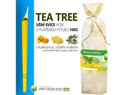 Ušní svíce HOXI s tea tree - 10ks