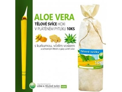 Tělové svíce HOXI s Aloe Vera - 10ks