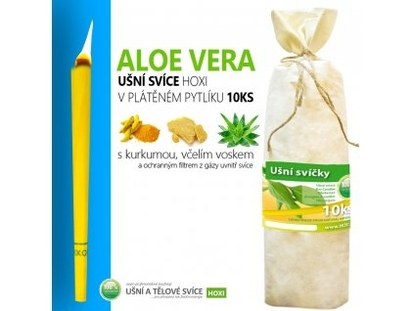 Ušní svíce HOXI s Aloe Vera - 10ks