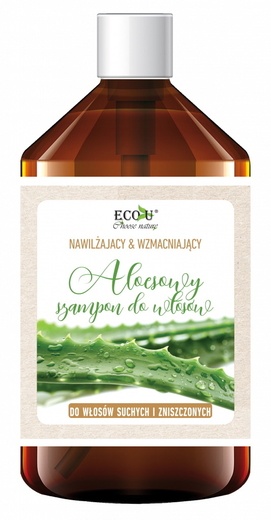 Eco-U Šampon s aloe vera pro suché a poškozené vlasy 500ml