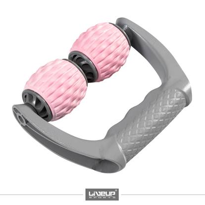 LIVEUP MUSCLE ROLLER masážní pomůcka, 14,7 x 11cm růžová