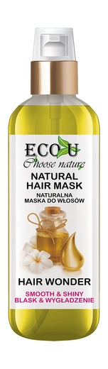 Eco-U Přírodní maska pro lesk a hladkost vlasů 125ml
