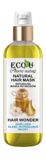 Eco-U Přírodní maska pro oslabené a vypadávající vlasy 125ml
