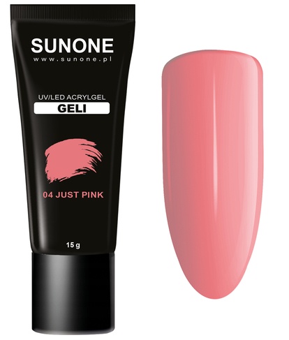 SUNONE GELI UV/LED Akrylgel 15g - 04 Just Pink