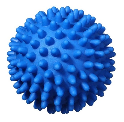 Masážní míček s bodlinkami 8,5cm - modrý