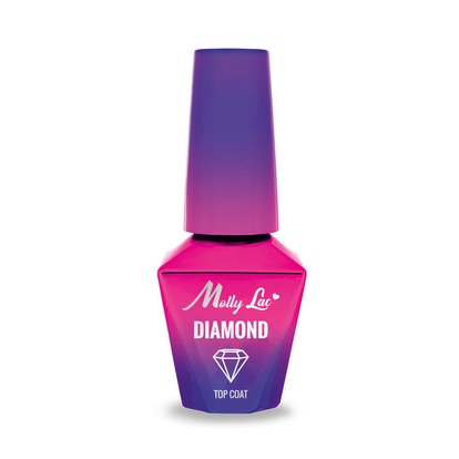 Molly Lac Diamond Top Coat 10ml klasický vrchní lak