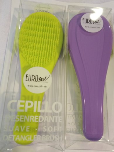 Eurostil Detangling kartáč žlutofialový