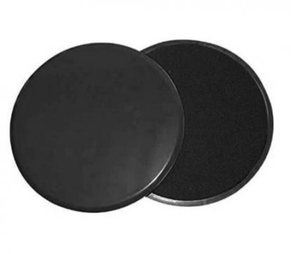 Klouzavé disky posilovací slidery 2 ks - černé