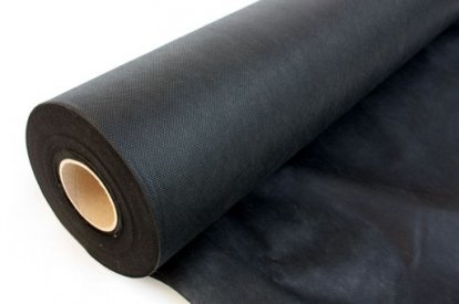 Role z netkané textílie - černá - šířka 80cm, 50m délka, 30g