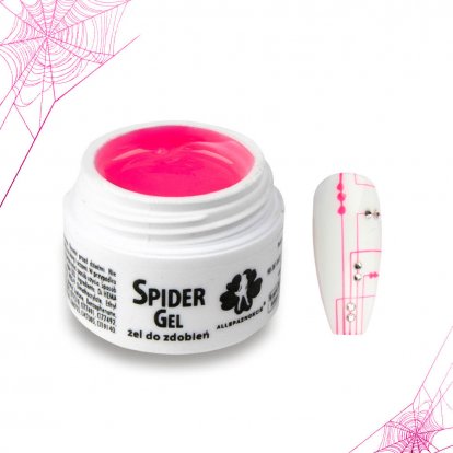Spider Gel na zdobení nehtů neonově růžový 3ml