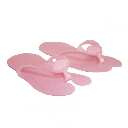 Jednorázové pantofle pěnové "Japonky" - 10párů - růžové