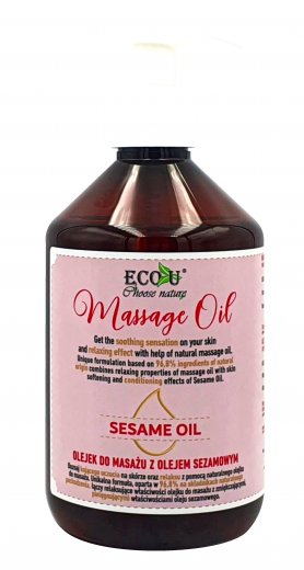 Eco-U masážní olej se sezamovým olejem 500ml