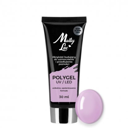 Akrylgel Polygel stavební Molly Lac Hema/DiHema free Wild Orchid č.26 30ml