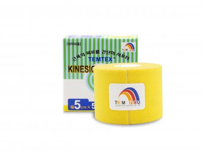 TEMTEX kinesiotape Classic - 5cmx5m - žlutý