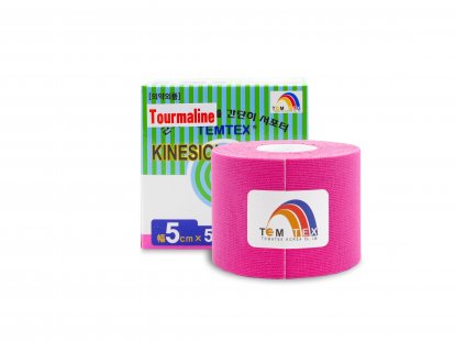 TEMTEX kinesiotape Tourmaline - 5cmx5m - růžový