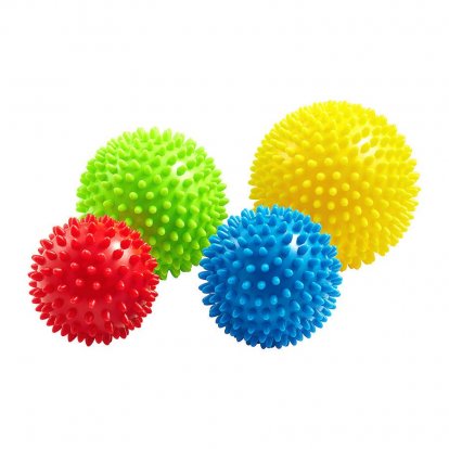 Set masážních míčků s bodlinkami 4ks