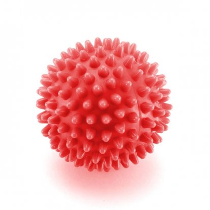 Masážní míček s bodlinkami 7cm - červený