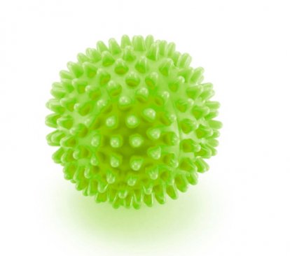 Masážní míček s bodlinkami 9cm - zelený