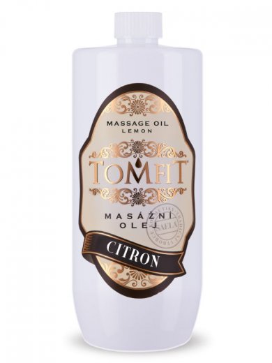 TOMFIT masážní olej citrónový - 1l