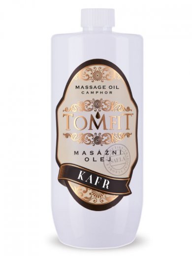 TOMFIT masážní olej s obsahem kafru - 1l