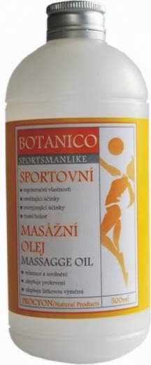 Botanico sportovní masážní olej 500ml