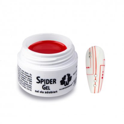 Spider Gel na zdobení nehtů červený 3ml