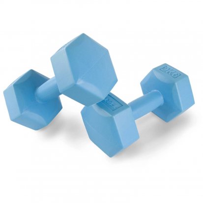 Činky na aerobic 2 x 2kg - modré