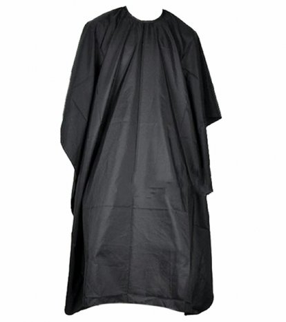 Kadeřnická stříhací pláštěnka - černá