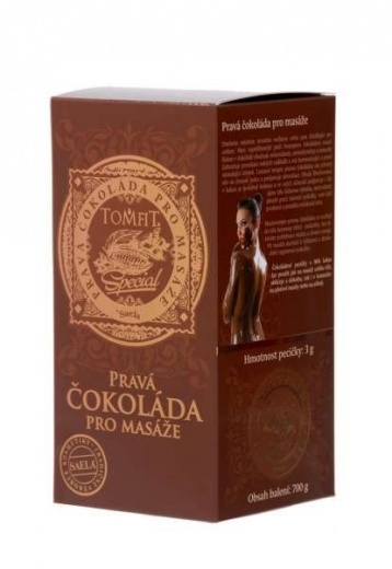 TOMFIT Pravá čokoláda pro masáže - 700g