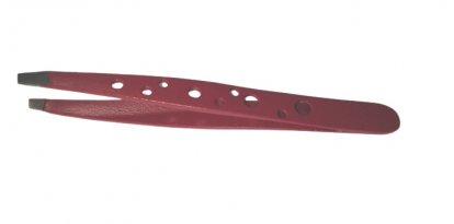 Lexwo pinzeta kosá 9cm - typ 401H9 červená