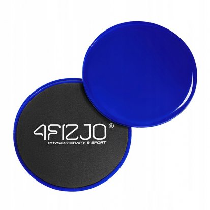 Klouzavé disky posilovací slidery 2 ks - modré