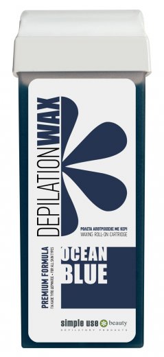 Depilační vosk roll-on Ocean Blue, 100ml