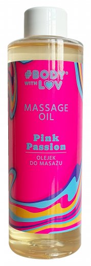 Body with Luv masážní olej růžová vášeň 200ml