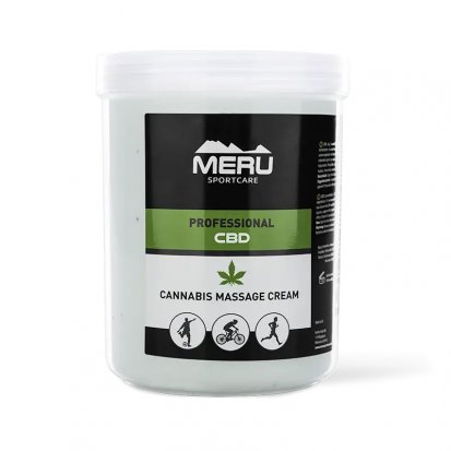 Meru regenerační masážní krém CBD a Konopí 1000ml