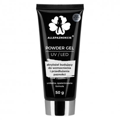 Akrylgel Powder Gel stavební Hema/DiHema free 50g Clear čirý