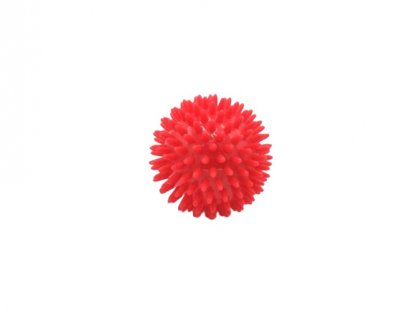 Rehabiq Masážní míček ježek, 8 cm, červený