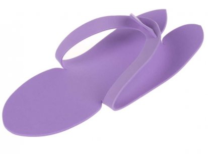 Jednorázové pěnové pantofle fialové - 12ks