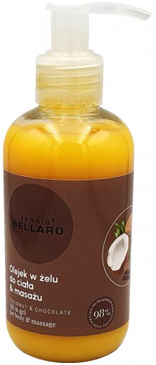 Fergio Bellaro olejový masážní gel kokos a čokoláda 170g