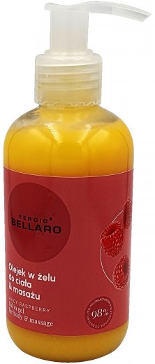 Fergio Bellaro olejový masážní gel malina 170g