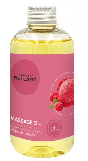Fergio BELLARO masážní olej malinová zmrzlina - 200ml